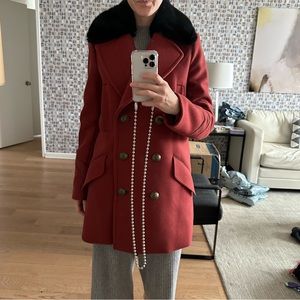 Free People Sedgwick Wool Blend Pea Coat